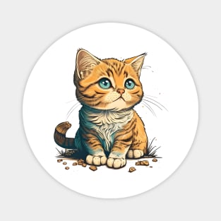 Sad Baby Cat - Cat Lover Magnet